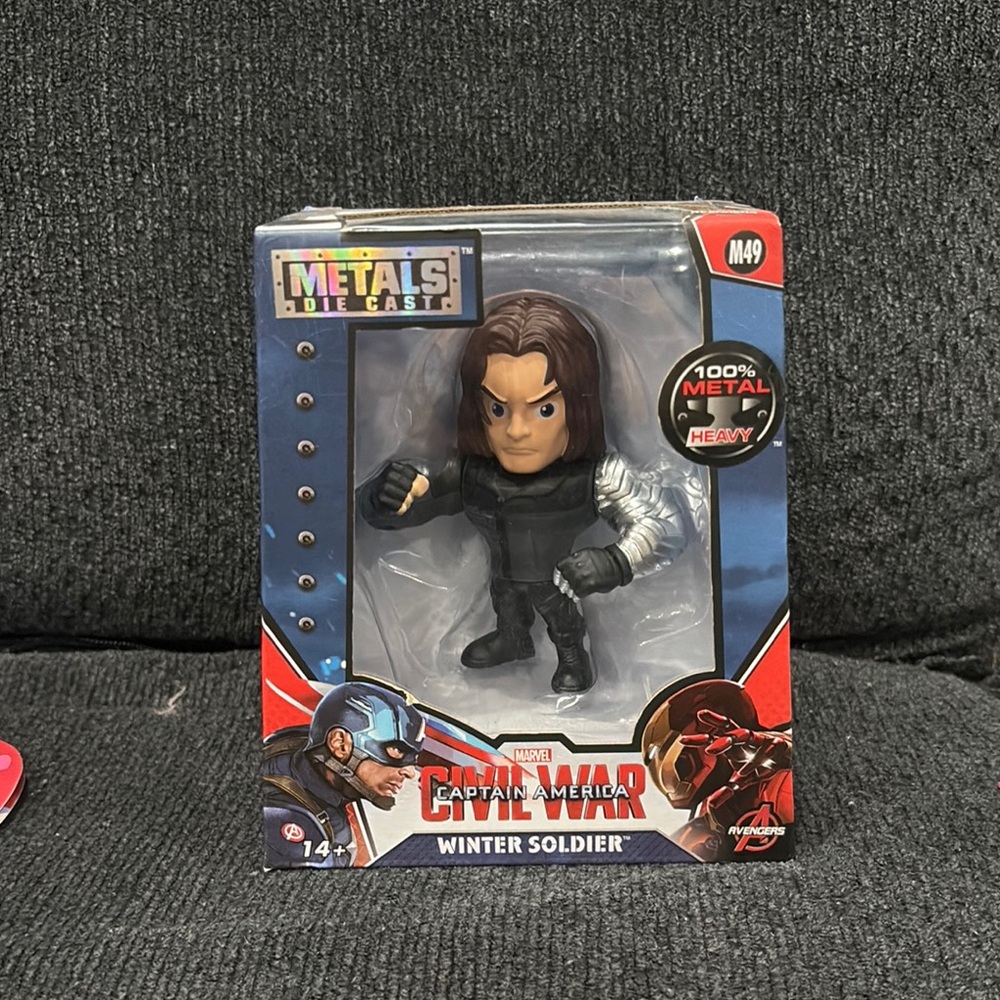 Metals Die Cast Winter Soldier Figure Bucky Barnes Marvel